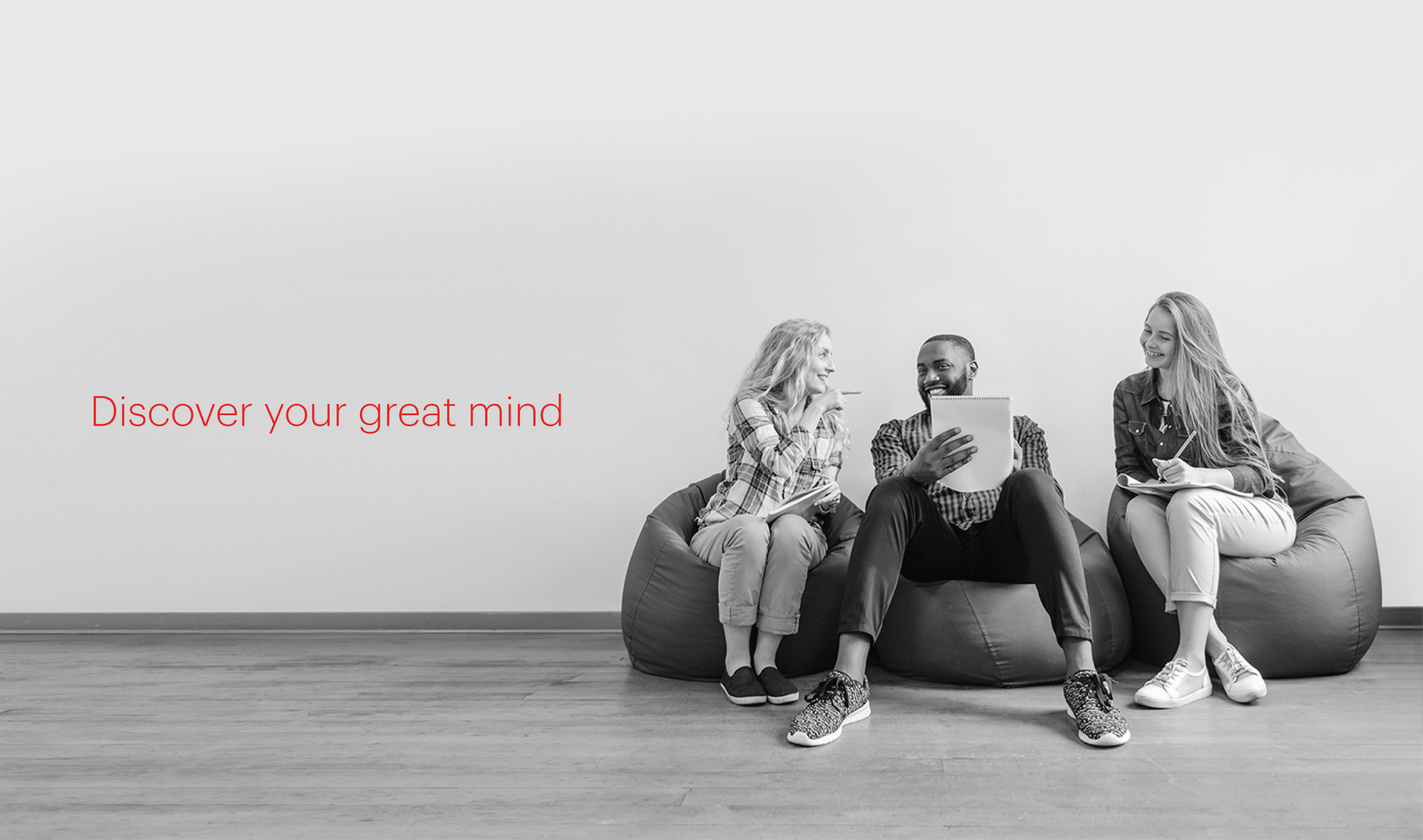 students on beanbags