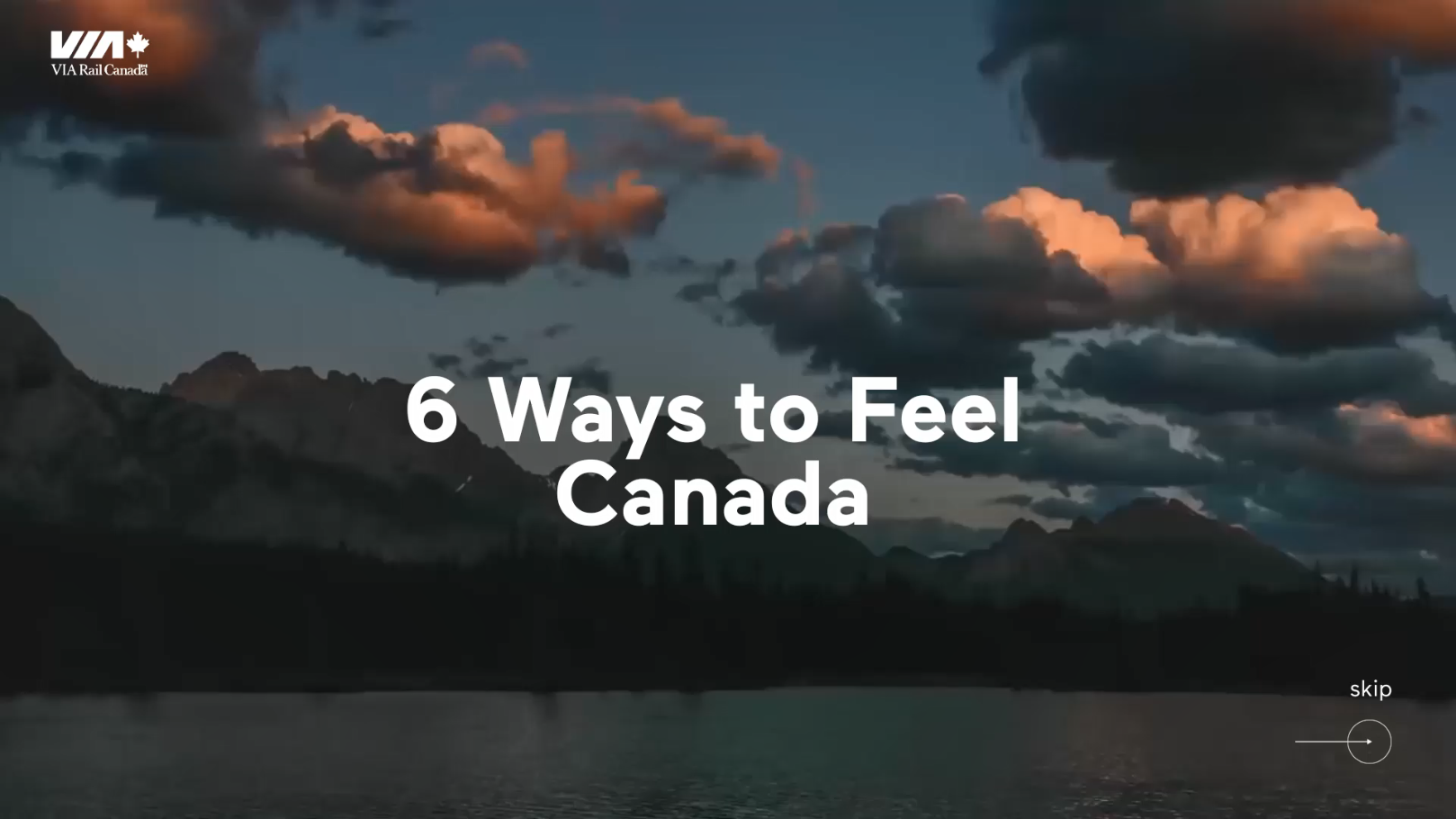 website preview with the words '6 Ways to Feel Canada'